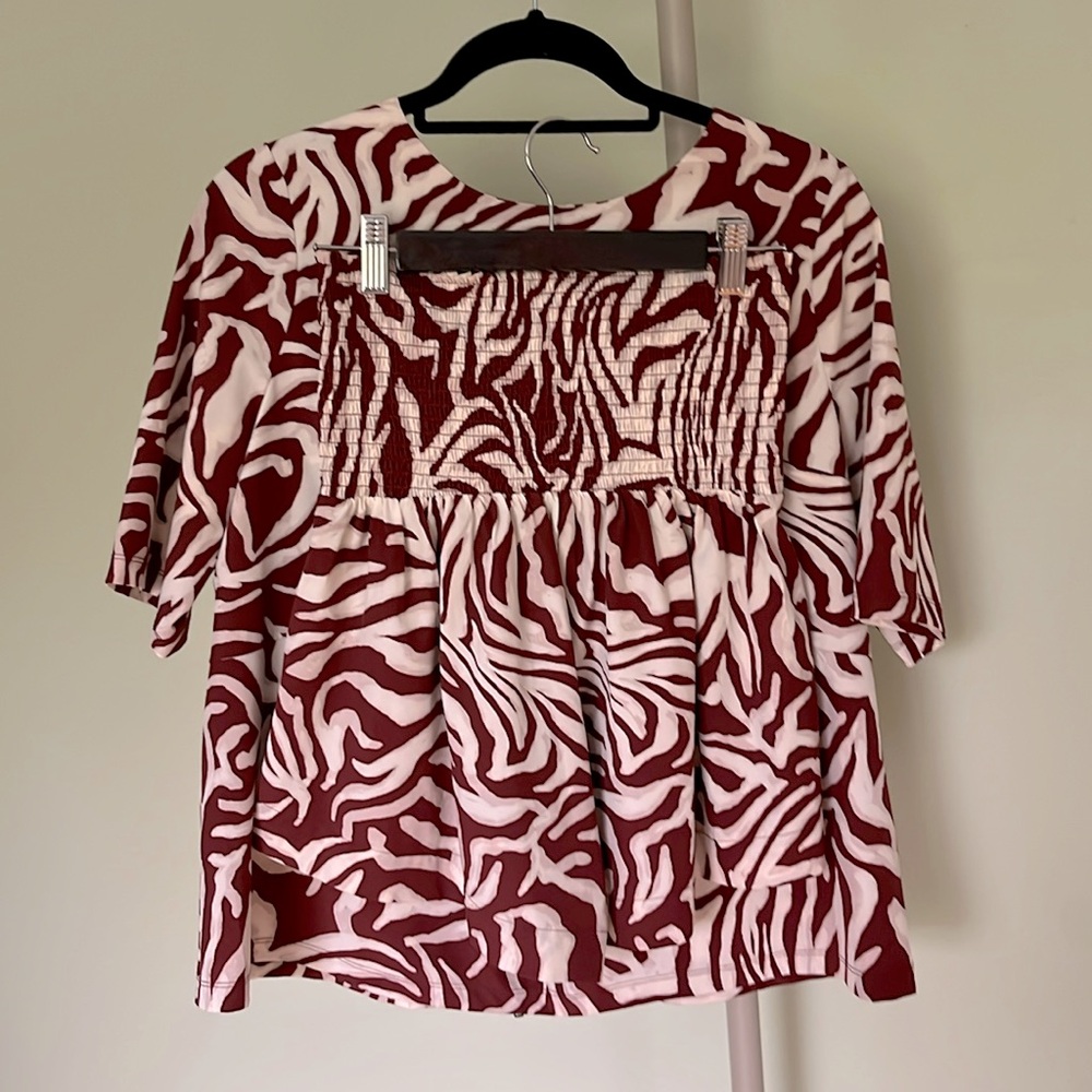{{ingrid & isabel}} Abstract Animal Print 2-Piece Set
